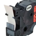 VHBW Dymo 45807 Label Tape, D1 - 19mm, Black-Red