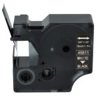 VHBW Dymo 45811 Label Tape D1, 19 mm, White-Black