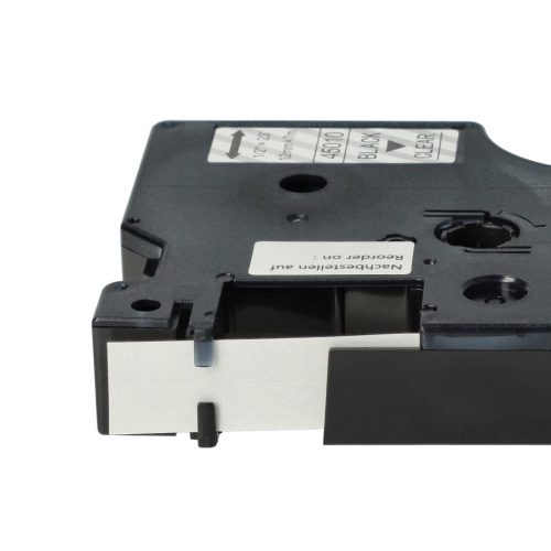 VHBW Dymo D1 Label Tape, 45010, 12 mm, Black-Clear