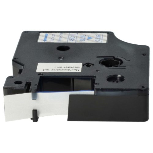 VHBW Dymo D1 Label Tape, 45011, 12 mm, Blue-Clear