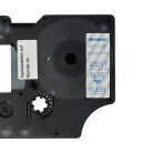 VHBW Dymo D1 Label Tape, 45011, 12 mm, Blue-Clear