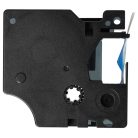 VHBW Dymo D1 Label Tape, 45011, 12 mm, Blue-Clear