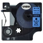 VHBW Dymo D1 Label Tape, 45016, 12mm, Black-Blue