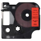 VHBW Dymo 45017 Label Tape, D1 - 12 mm, Black-Red