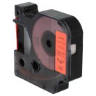VHBW Dymo 45017 Label Tape, D1 - 12 mm, Black-Red
