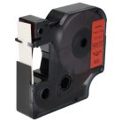 VHBW Dymo 45017 Label Tape, D1 - 12 mm, Black-Red