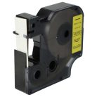 VHBW Dymo D1 Label Tape, 45018, 12 mm, Black-Yellow