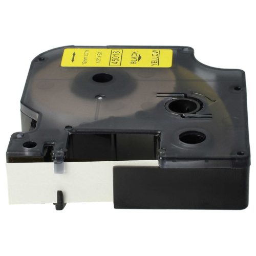 VHBW Dymo D1 Label Tape, 45018, 12 mm, Black-Yellow