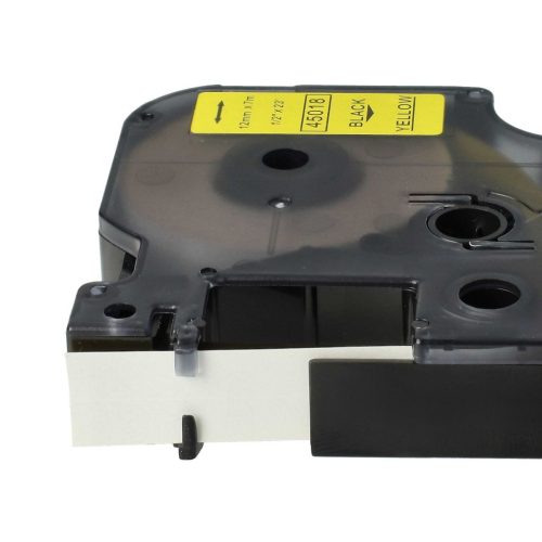 VHBW Dymo D1 Label Tape, 45018, 12 mm, Black-Yellow