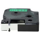 VHBW Dymo D1 Label Tape, 45019, 12mm, Black-Green