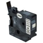VHBW Dymo D1 Label Tape 45022, 12 mm, Black-Silver