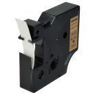 VHBW Dymo 45023 D1 Label Tape - 12 mm, Black-Gold