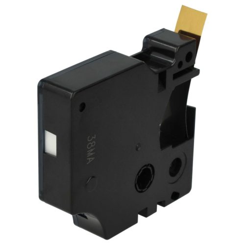 VHBW Dymo 45023 D1 Label Tape - 12 mm, Black-Gold