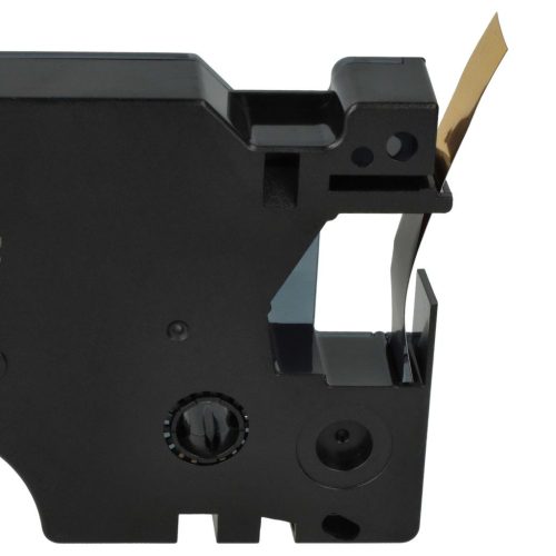VHBW Dymo 45023 D1 Label Tape - 12 mm, Black-Gold