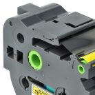 VHBW Brother TZ-FX661, TZE-FX661 Címkeszalag - 36 mm, Fekete-Sárga, Rugalmas