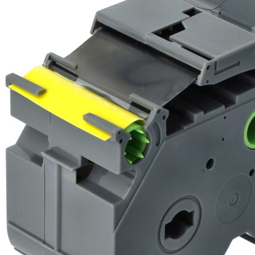 VHBW Brother TZ-FX661, TZE-FX661 Címkeszalag - 36 mm, Fekete-Sárga, Rugalmas