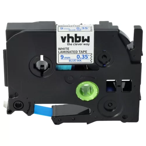 VHBW Brother TZE-223 Label Tape - 9 mm, Blue-White