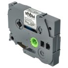 VHBW Brother TZE-M911 Label Tape - 6 mm, Black-Matte Silver