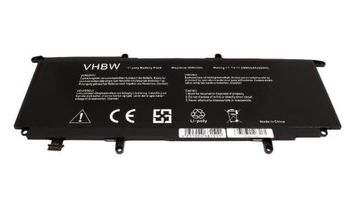 VHBW Notebook akkumulátor  HP 725607-001, 725497-1B1, 725497-1C1 - 2850 mAh 11,1 V Li-polimer, fekete