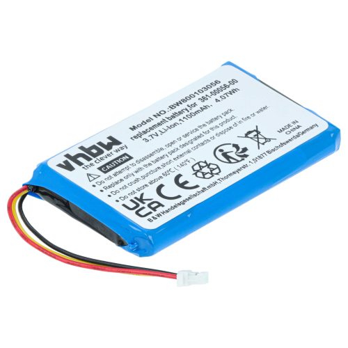 VHBW GPS Akku Garmin 361-00056-01 - 1100 mAh 3,7 V Li-Ion