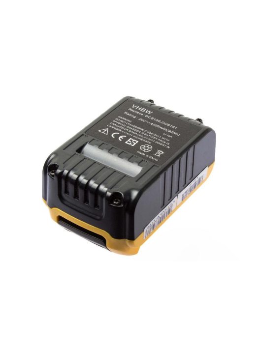 Elektromos kéziszerszámgép akkumulátor DeWalt DCD740-hoz - 4000 mAh, 18V/20V, Li-Ion