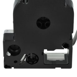 VHBW Epson LC-4BWV Etikettenband - 12 mm, Weiß-Schwarz