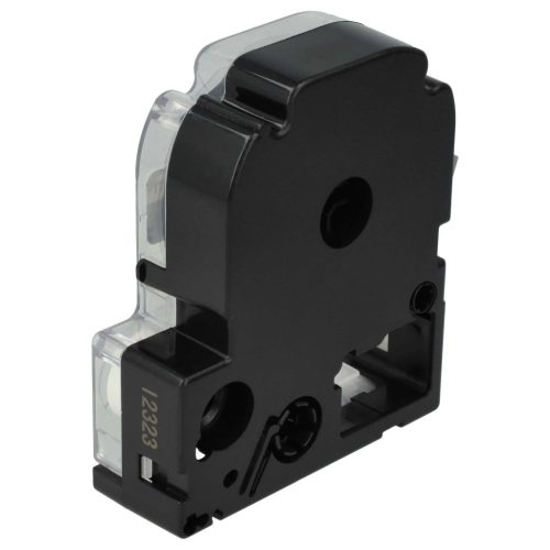 VHBW Epson LC-4BWV Etikettenband - 12 mm, Weiß-Schwarz