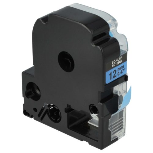 VHBW Epson LC-4LBP Etikettenband - 12mm, Schwarz-Blau