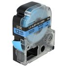 VHBW Epson LC-4LBP Etikettenband - 12mm, Schwarz-Blau
