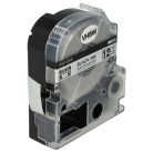 VHBW Epson LC-4SBM Label Tape, 12mm, Black-Silver