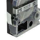 VHBW Epson LC-4SBM Label Tape, 12mm, Black-Silver