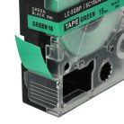 VHBW Epson LC-5GBP Label Tape, 18 mm, Black-Green