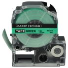 VHBW Epson LC-5GBP Label Tape, 18 mm, Black-Green