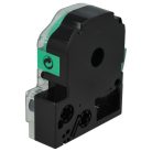 VHBW Epson LC-5GBP Label Tape, 18 mm, Black-Green