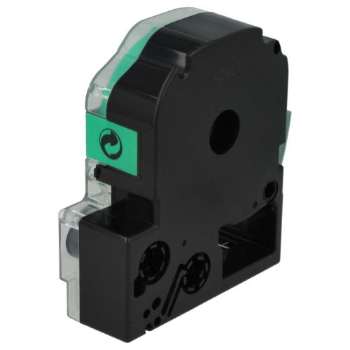 VHBW Epson LC-5GBP Label Tape, 18 mm, Black-Green