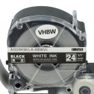 VHBW Epson LC-6BWV Label Tape – 24 mm, White-Black