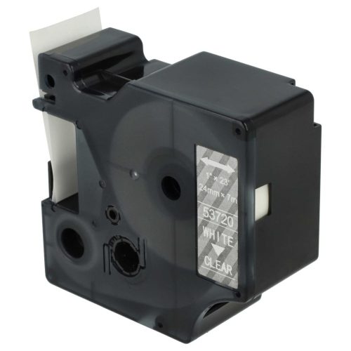 VHBW Dymo D1 Label Tape, 53720, 24 mm, White-Clear