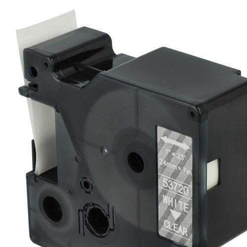 VHBW Dymo D1 Label Tape, 53720, 24 mm, White-Clear