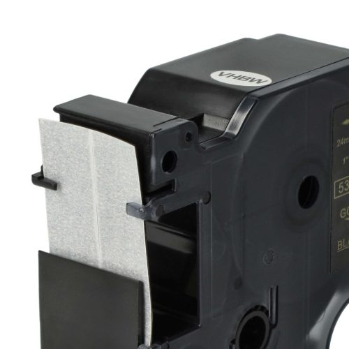 VHBW Dymo 53724, D1 Címkeszalag - 24 mm, Arany-Fekete
