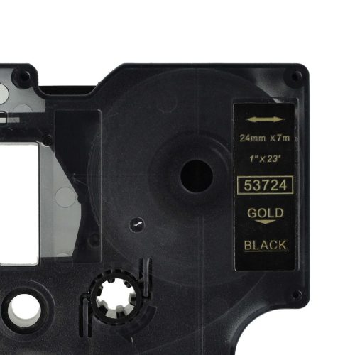 VHBW Dymo 53724, D1 Címkeszalag - 24 mm, Arany-Fekete