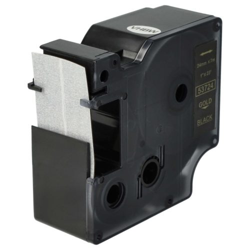 VHBW Dymo 53724, D1 Címkeszalag - 24 mm, Arany-Fekete