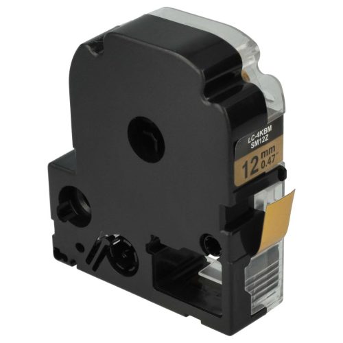VHBW Epson LC-4KBM Etikettenband - 12 mm, Schwarz-Gold
