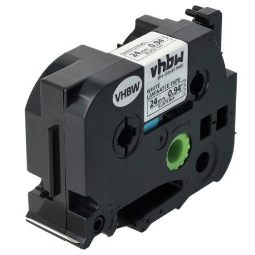 VHBW Etikettenband Brother TZ-251, TZE-251 - 24 mm Schwarz-Weiß