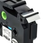 VHBW Etikettenband Brother TZ-251, TZE-251 - 24 mm Schwarz-Weiß