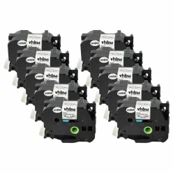 VHBW Label Tape Brother TZ-261, TZE-261 - 36 mm Black-White