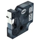 VHBW Label Tape Dymo S0720530, D1 - 12 mm Black-White