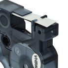 VHBW Label Tape Dymo S0720530, D1 - 12 mm Black-White