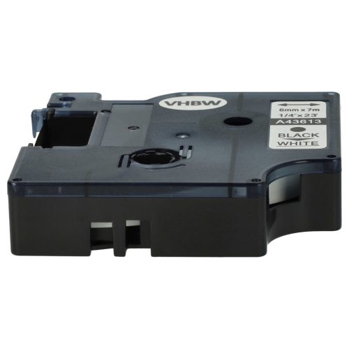 VHBW Label Tape Dymo D1, 43613 - 6 mm Black on White