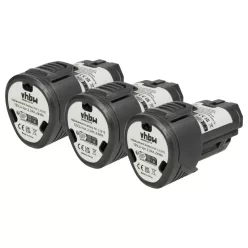   3x Akkumulátor AEG 4932352824, 584932, 4932, 3520, 3526 Elektromos Szerszámhoz - 2000 mAh, 12 V, Li-Ion