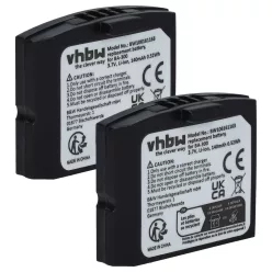   VHBW Drahtloser Kopfhörer Akku BA300, BA-300, 500898, 523306 - 140 mAh 3,7 V Li-Polymer